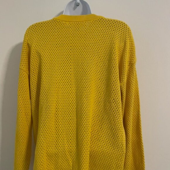 Michael Michael Kors yellow/gold L Cotton Sweater With KORS Logo On The Front - Picture 6 of 6